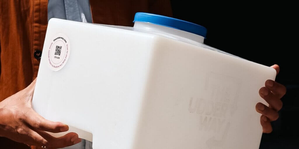 The Udder Way milk keg.